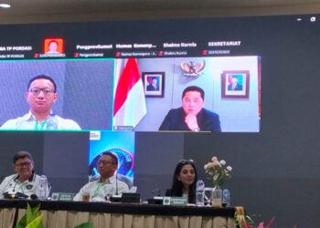 Suasana Rapat Kerja Nasional (Rakernas) PORDASI 2026 di La Prima Hotel, Labuan Bajo, yang dihadiri pengurus pusat dan daerah untuk membahas program kerja tahunan.