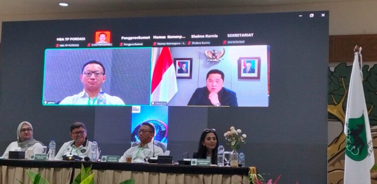 Suasana Rapat Kerja Nasional (Rakernas) PORDASI 2026 di La Prima Hotel, Labuan Bajo, yang dihadiri pengurus pusat dan daerah untuk membahas program kerja tahunan.