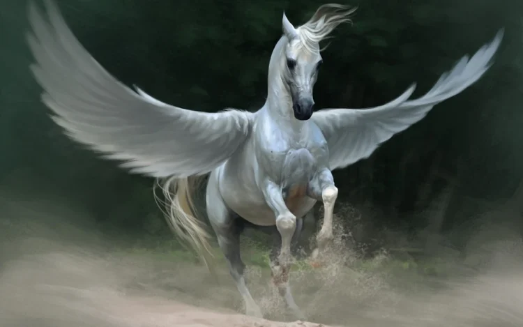 Ilustrasi penampakan Kuda Pegasus. (dok. fandom.com)