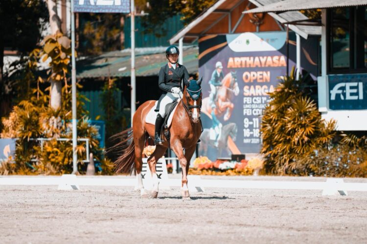 Rider asal Aragon Equestrian Sport, Audirania Amanda Putri. (tangkapan layar Instagram, @horsemove_media)