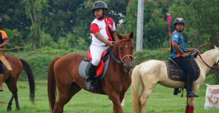 Ilustrasi atlet muda berkuda. (Dokumentasi Kominfo Magetan)