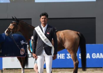 Arserl Rizki Brayudha, Rider dari Aragon Equestrian Sport. (Dokumentasi Aragon Equestrian Sport)