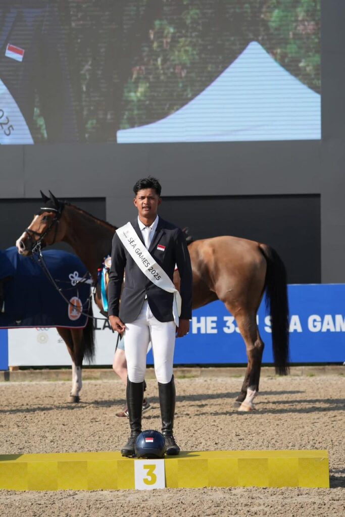 Arserl Rizki Brayudha, Rider dari Aragon Equestrian Sport. (Dokumentasi Aragon Equestrian Sport)