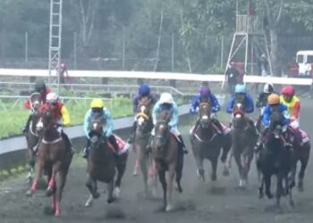 Gemparkan Jateng Derby! Terseok-seok saat Start, tapi ‘Ngebut’ di Finish: Kuda Nara Eclipse Sang Juara Kelas Bergengsi 3 Tahun Derby Div.I 1.600 Meter!