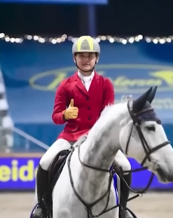 Atlet berkuda muda Indonesia, Nusrtdinov Zayan Fatih. (tangkapan layar/Youtube)