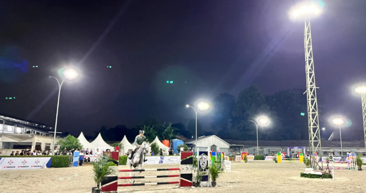 Penampakan atlet berkuda saat mengikuti Ramadhan Cup 2026 yang digelar di Hub Indonesia pada Maret 2026. (tangkapan layar/Pordasi.id)