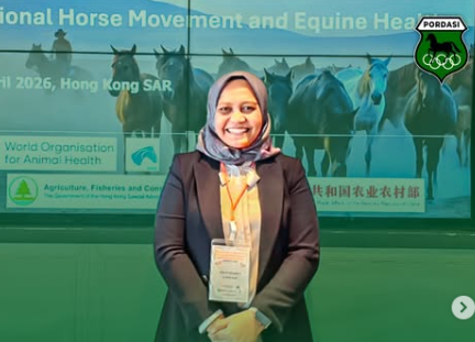 Wakili Indonesia, drh. Ade Octaviani Hadiri Workshop International Horse Movement & Equine Health di Hong Kong. (tangkapan layar/Instagram @pordasi.id)