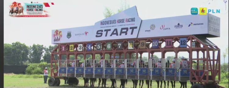 Ajang Indonesia Horse Racing (IHR): Triple Crown Serie I & Pertiwi Cup 2026 yang digelar di pacuan kuda Sultan Agung, Yogyakarta, Sabtu (4/4/2026). (Dokumentasi Youtube Indonesia Horse Racing)
