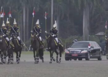 Prabowo Sambut Kedatangan Presiden Jerman Steinmeier dengan Upacara Kenegaraan dan 120 Pasukan Berkuda